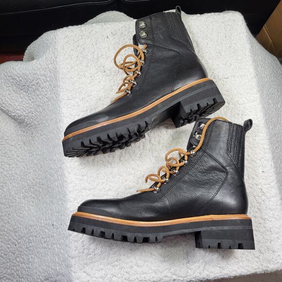 NWOB Marc Fisher LTD Women's Izzie black Leather Ankle Boot size 7.5 - Picture 6 of 8